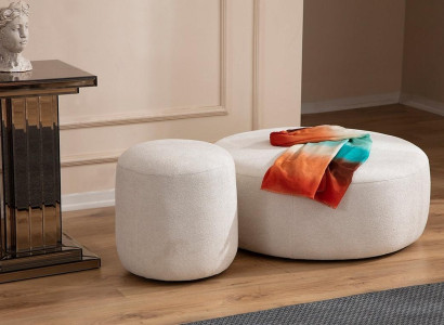 Luxury Upholstery Stool Round Stool Seat Furniture Designer Stylish Furniture